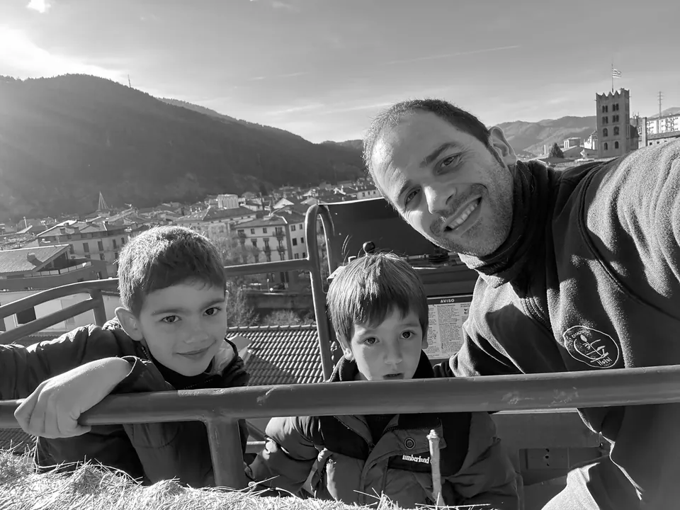 Jaume i els seus fills contemplen Ripoll